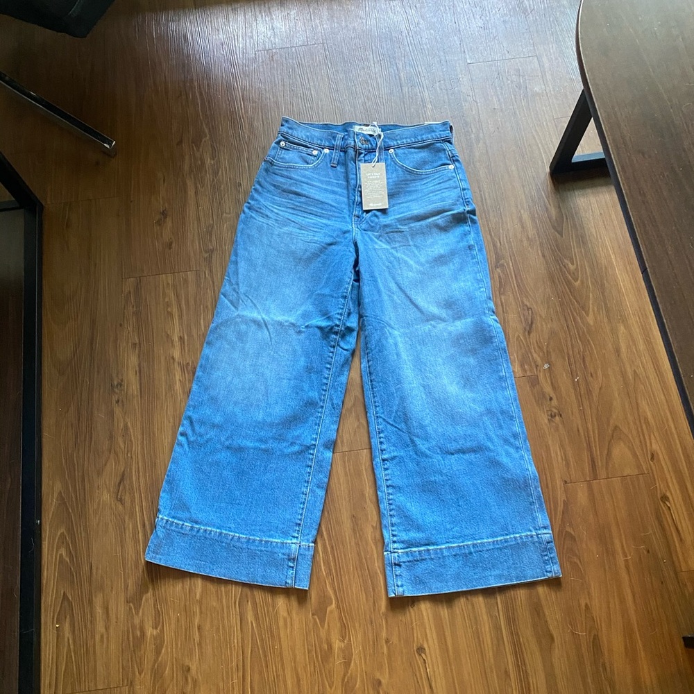 Madewell Wide Leg Crop Jeans